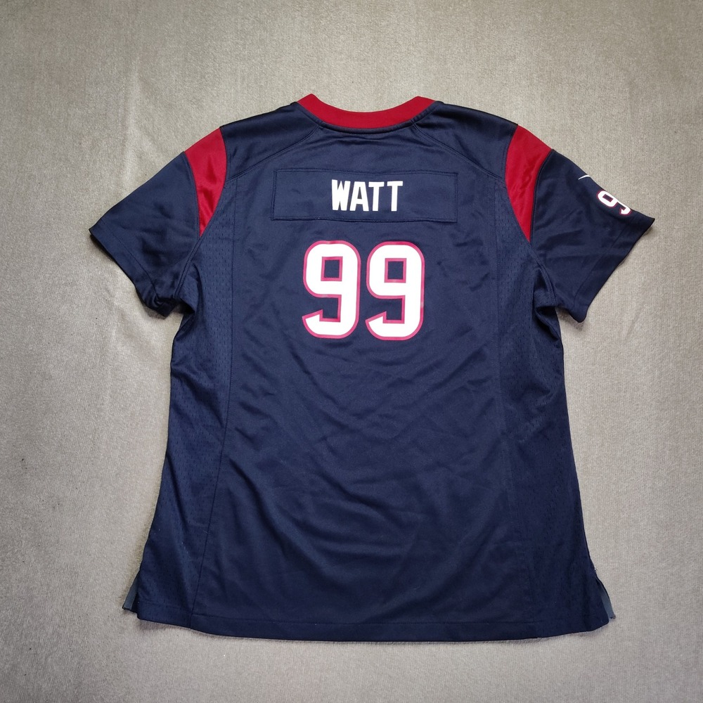 Nike Houston Texans J.J. Watt Jersey Womens XL Blue NFL Football #99 - Picture 3 of 8